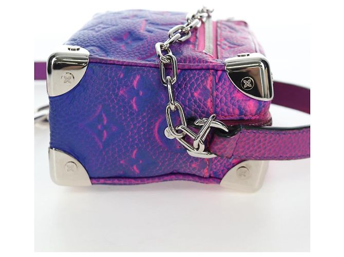 LOUIS VUITTON Taurillon Clemence Illusion Mini Soft Trunk M81219 Auth 197276SM Pink - Ansicht 4