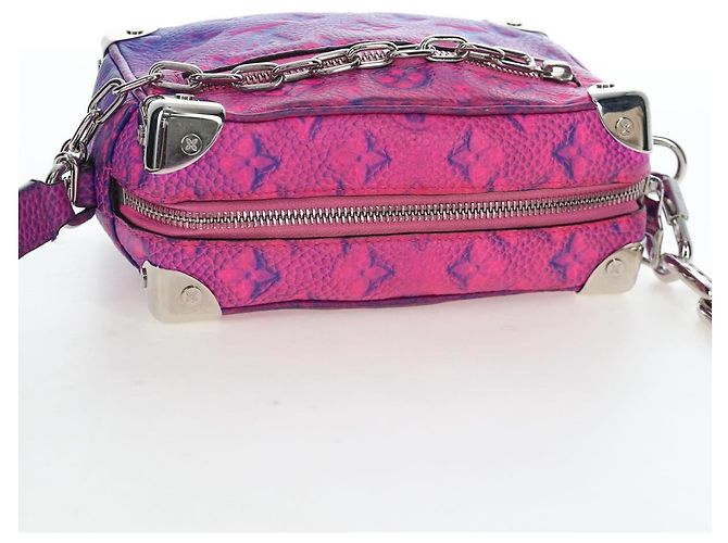 LOUIS VUITTON Taurillon Clemence Illusion Mini Soft Trunk M81219 Auth 197276SM Pink - Ansicht 6