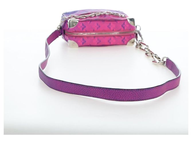 LOUIS VUITTON Taurillon Clemence Illusion Mini Soft Trunk M81219 Auth 197276SM Pink - Ansicht 7
