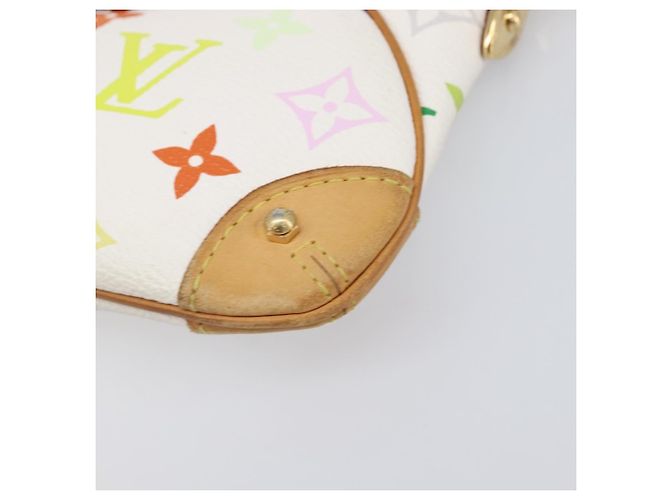 LOUIS VUITTON Monogram Multicolor Pochette Mira MM White M60096 LV Auth 200712V Bianco - vista 15