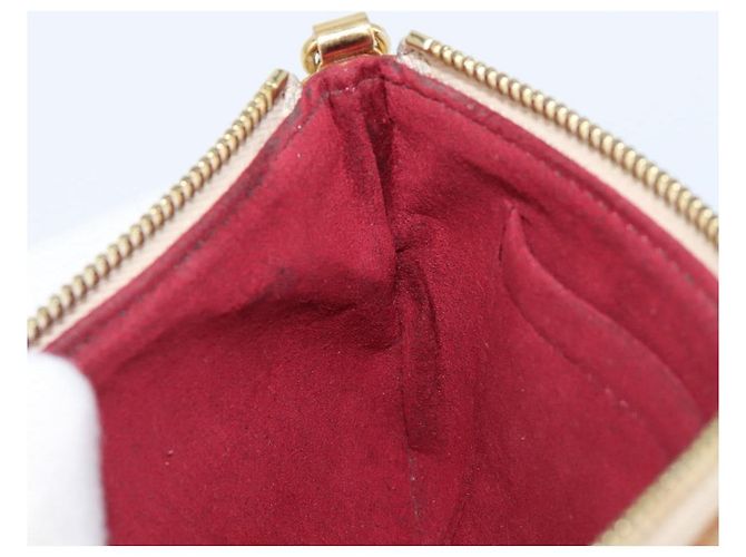 LOUIS VUITTON Monogram Multicolor Pochette Mira MM White M60096 LV Auth 200712V Bianco - vista 24