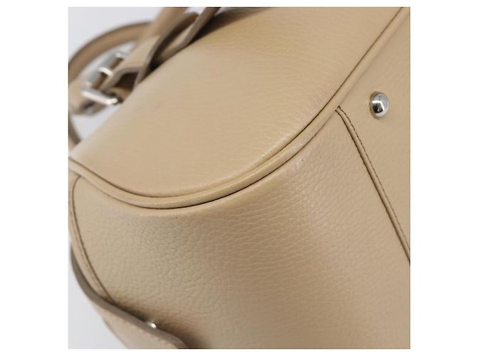 BURBERRY Handtasche aus Leder beige silber authentisch 202999A - Ansicht 11