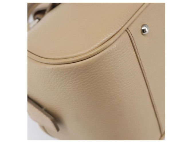 BURBERRY Handtasche aus Leder beige silber authentisch 202999A - Ansicht 13
