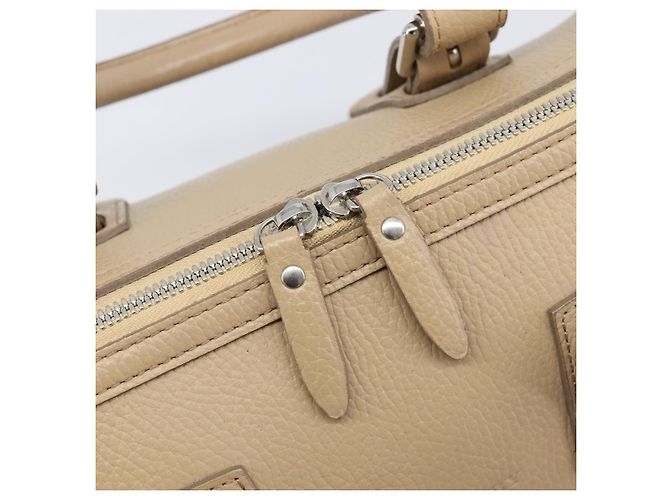 BURBERRY Handtasche aus Leder beige silber authentisch 202999A - Ansicht 16