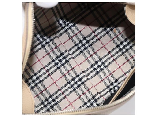BURBERRY Handtasche aus Leder beige silber authentisch 202999A - Ansicht 18