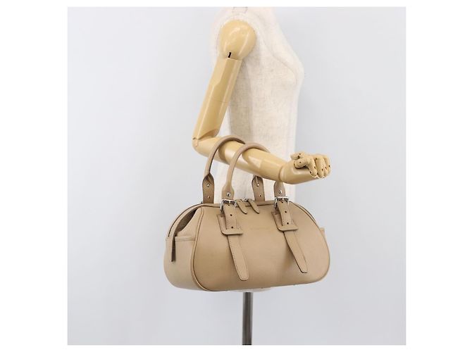 BURBERRY Handtasche aus Leder beige silber authentisch 202999A - Ansicht 25