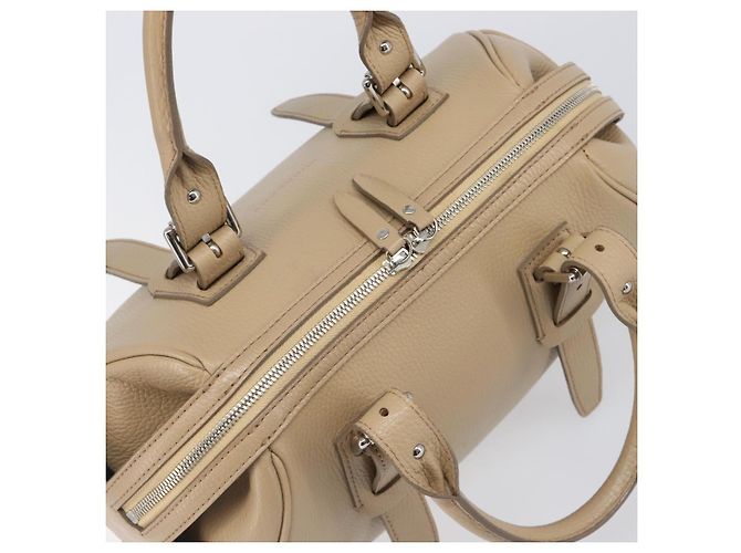 BURBERRY Handtasche aus Leder beige silber authentisch 202999A - Ansicht 6