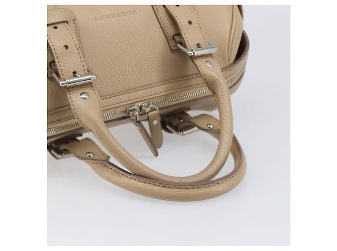 BURBERRY Handtasche aus Leder beige silber authentisch 202999A - Ansicht 7