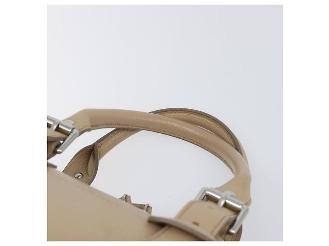 BURBERRY Handtasche aus Leder beige silber authentisch 202999A - Ansicht 8