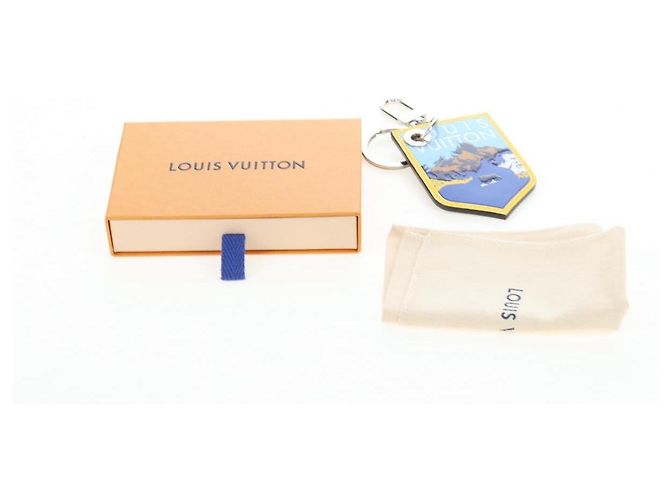 LOUIS VUITTON Damier Grafitte Porte Cles LV Alps Bag Charm M63840 Auth 197290M - vista 12