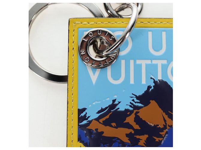 LOUIS VUITTON Damier Grafitte Porte Cles LV Alps Bag Charm M63840 Auth 197290M - vista 4
