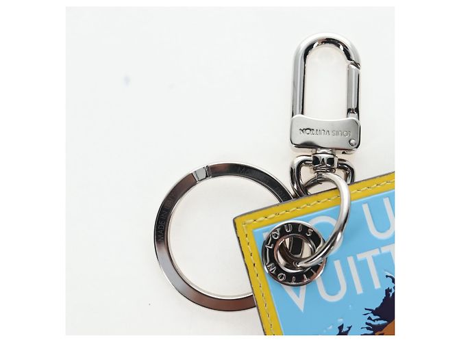 LOUIS VUITTON Damier Grafitte Porte Cles LV Alps Bag Charm M63840 Auth 197290M - vista 6