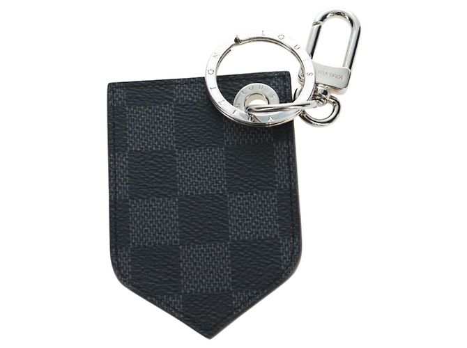 LOUIS VUITTON Damier Grafitte Porte Cles LV Alps Bag Charm M63840 Auth 197290M - vista 7