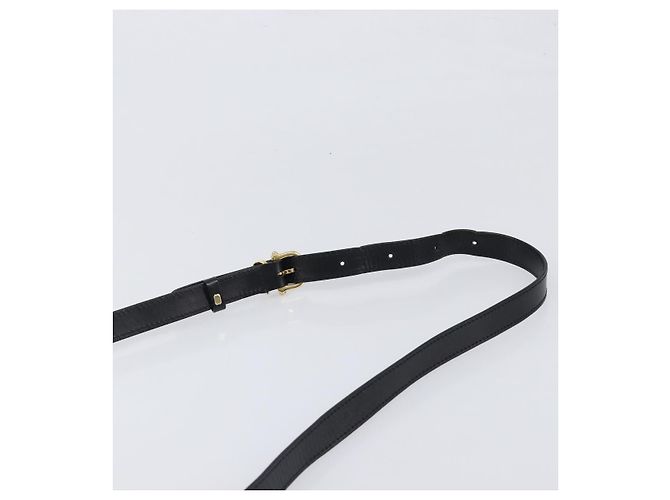 Céline Borsa a mano circolare CELINE Macadam Canvas PVC Pelle Nero Oro Auth 203016 D'oro - Ansicht 8