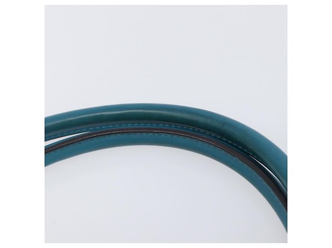 GUCCI Micro GG Canvas Guccissima Outlet Turquoise Blue 449647 Auth 200684A D'oro Turchese - vista 9