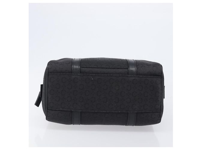 Céline CELINE C Macadam Canvas Handtasche Schwarz Silber Auth mr2912 - Ansicht 10
