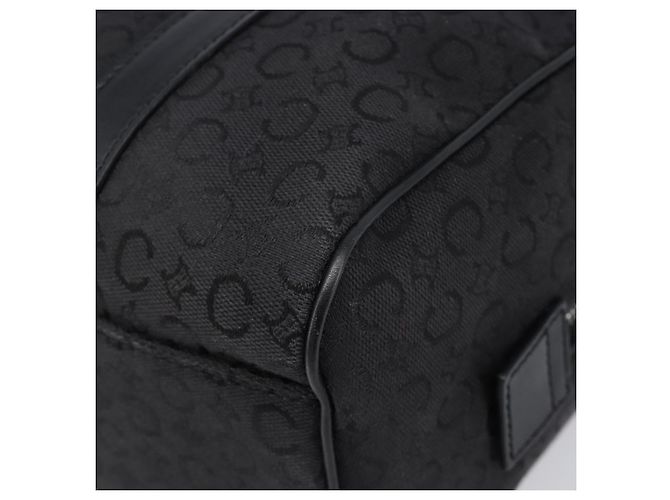 Céline CELINE C Macadam Canvas Handtasche Schwarz Silber Auth mr2912 - Ansicht 11