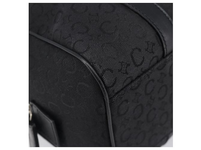 Céline CELINE C Macadam Canvas Handtasche Schwarz Silber Auth mr2912 - Ansicht 12