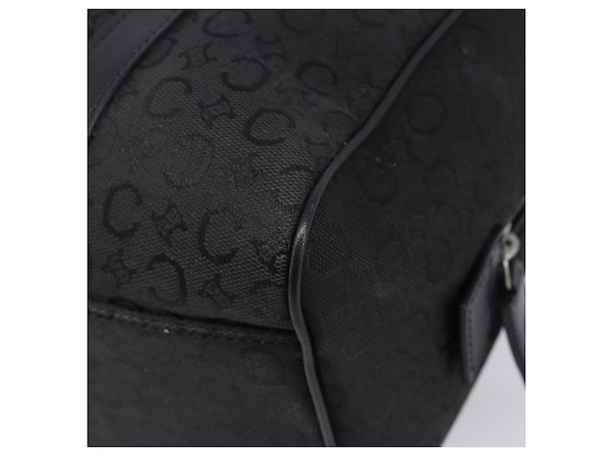 Céline CELINE C Macadam Canvas Handtasche Schwarz Silber Auth mr2912 - Ansicht 13