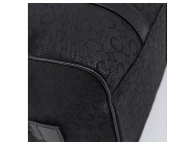Céline CELINE C Macadam Canvas Handtasche Schwarz Silber Auth mr2912 - Ansicht 14
