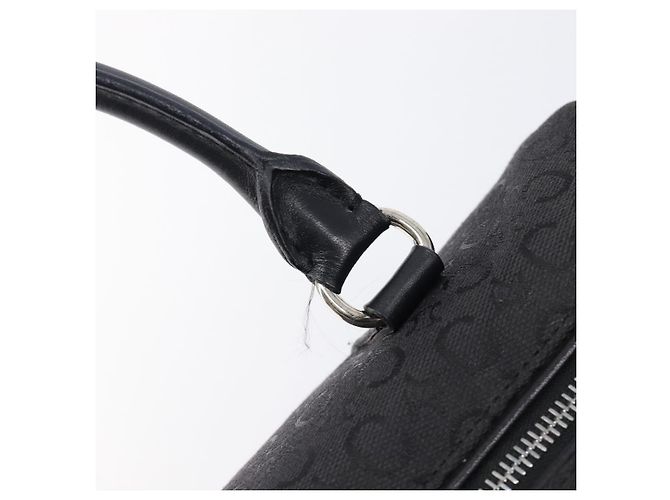 Céline CELINE C Macadam Canvas Handtasche Schwarz Silber Auth mr2912 - Ansicht 16