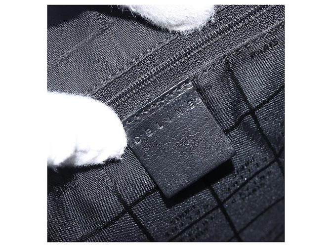Céline CELINE C Macadam Canvas Handtasche Schwarz Silber Auth mr2912 - Ansicht 17