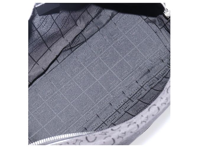 Céline CELINE C Macadam Canvas Handtasche Schwarz Silber Auth mr2912 - Ansicht 18