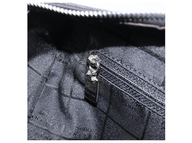 Céline CELINE C Macadam Canvas Handtasche Schwarz Silber Auth mr2912 - Ansicht 21