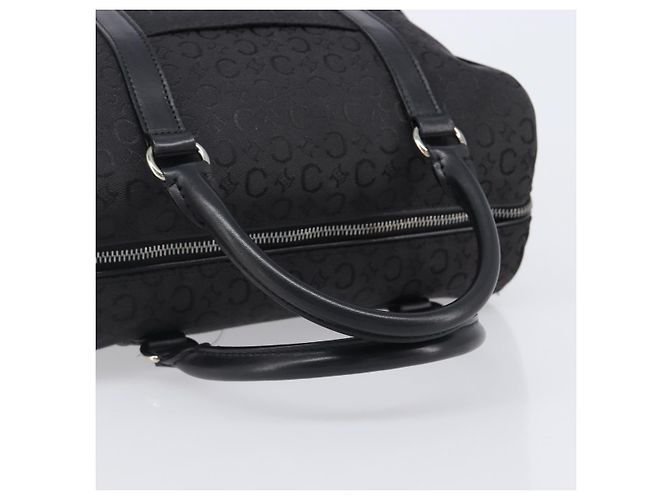 Céline CELINE C Macadam Canvas Handtasche Schwarz Silber Auth mr2912 - Ansicht 7