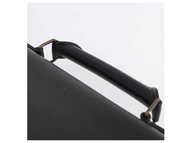 LOUIS VUITTON Epi Serviette Conseiller Briefcase Black M54422 LV Auth 199491 Nero - vista 14