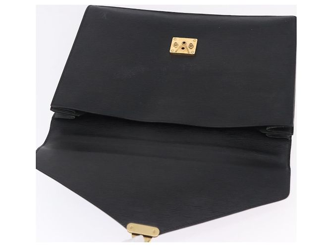 LOUIS VUITTON Epi Serviette Conseiller Briefcase Black M54422 LV Auth 199491 Nero - vista 19