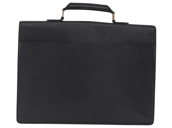 LOUIS VUITTON Epi Serviette Conseiller Briefcase Black M54422 LV Auth 199491 Nero - vista 2