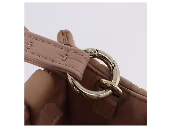 Chloé Borsa a mano Chloe Woody Small Nylon 2way Pink Gold Auth 202651A Rosa D'oro - vista 18