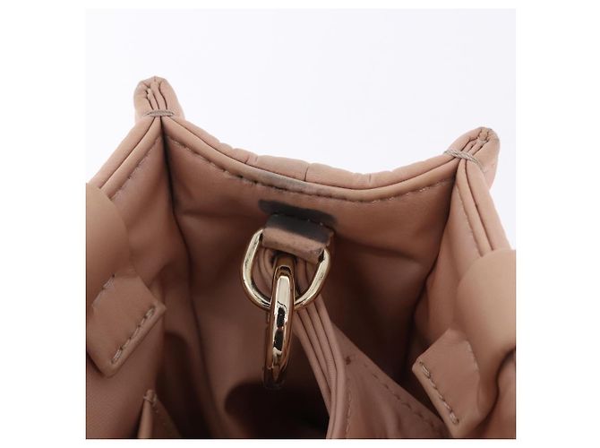 Chloé Borsa a mano Chloe Woody Small Nylon 2way Pink Gold Auth 202651A Rosa D'oro - vista 26