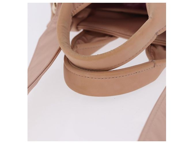 Chloé Borsa a mano Chloe Woody Small Nylon 2way Pink Gold Auth 202651A Rosa D'oro - vista 7