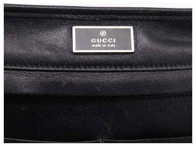 Borsa a Tracolla GUCCI Pelle Nero Argento 001 3364 Auth 202668 - vista 14