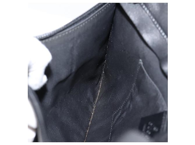 Borsa a Tracolla GUCCI Pelle Nero Argento 001 3364 Auth 202668 - vista 19
