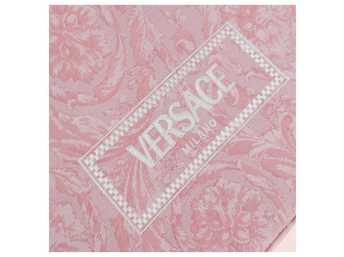 Borsa Tote VERSACE Athena Barocco tweed 2way Pink Gold Auth BA15628M Rosa D'oro - vista 21