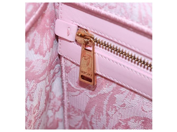 Borsa Tote VERSACE Athena Barocco tweed 2way Pink Gold Auth BA15628M Rosa D'oro - vista 26