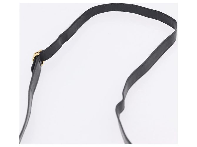 Borsa a tracolla GUCCI GG in pelle nera e oro 14 001 5519 Auth ka6135 Nero - vista 10
