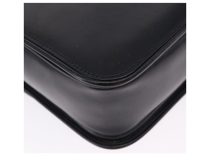 Borsa a tracolla GUCCI GG in pelle nera e oro 14 001 5519 Auth ka6135 Nero - vista 16