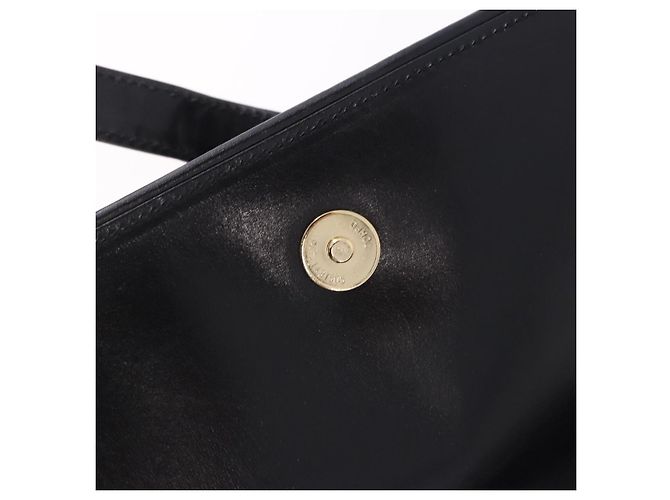 Borsa a tracolla GUCCI GG in pelle nera e oro 14 001 5519 Auth ka6135 Nero - vista 20
