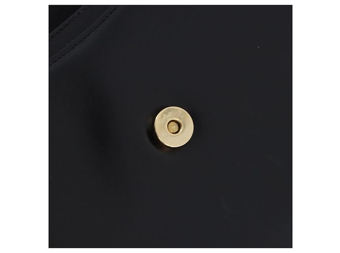 Borsa a tracolla GUCCI GG in pelle nera e oro 14 001 5519 Auth ka6135 Nero - vista 21
