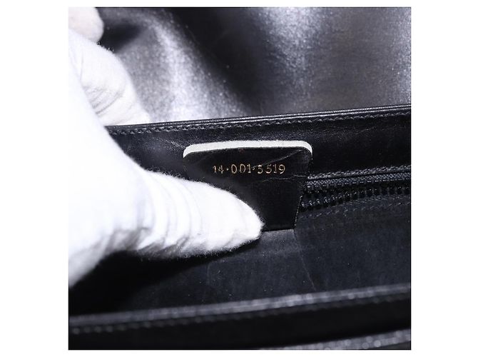 Borsa a tracolla GUCCI GG in pelle nera e oro 14 001 5519 Auth ka6135 Nero - vista 28