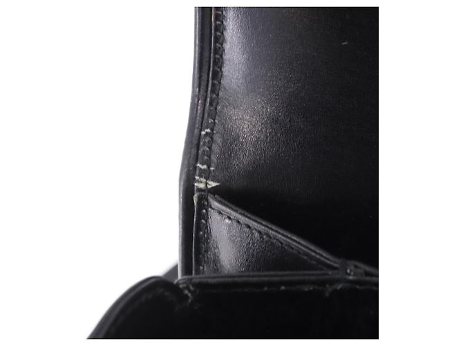 Borsa a tracolla GUCCI GG in pelle nera e oro 14 001 5519 Auth ka6135 Nero - vista 30