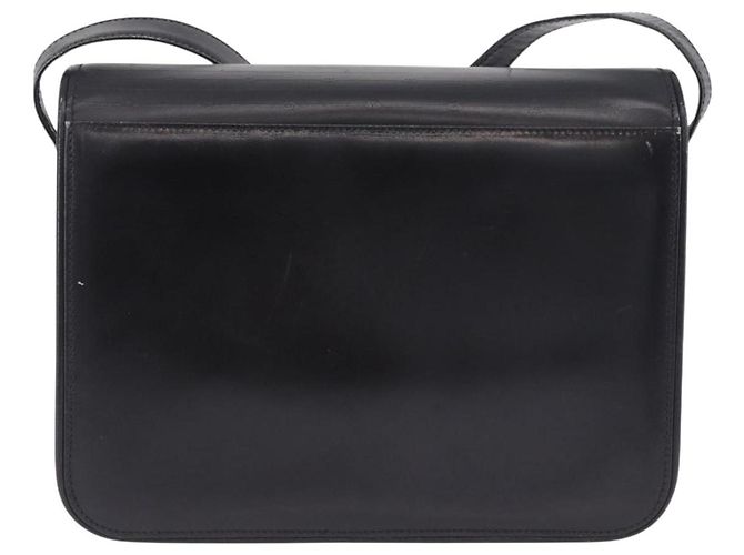 Borsa a tracolla GUCCI GG in pelle nera e oro 14 001 5519 Auth ka6135 Nero - vista 4