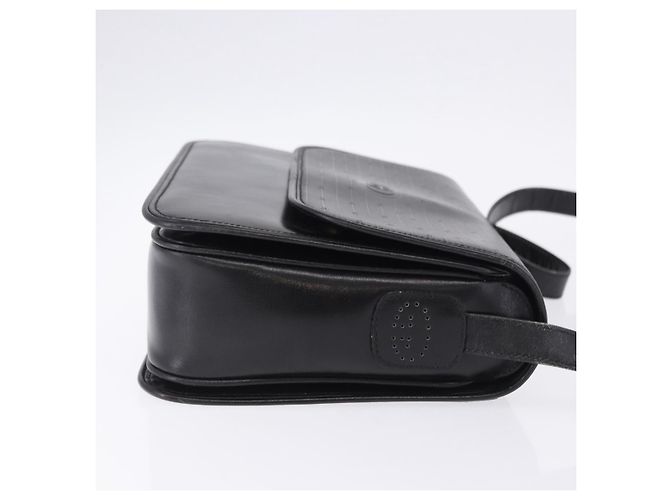 Borsa a tracolla GUCCI GG in pelle nera e oro 14 001 5519 Auth ka6135 Nero - vista 6