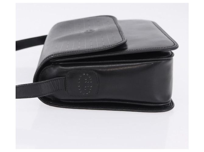 Borsa a tracolla GUCCI GG in pelle nera e oro 14 001 5519 Auth ka6135 Nero - vista 7