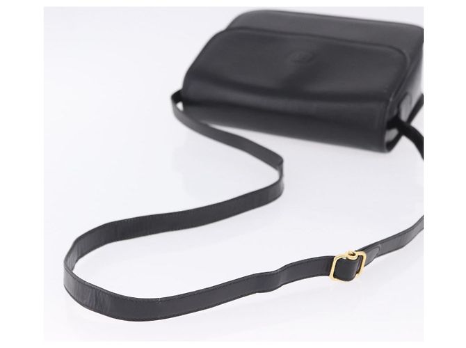 Borsa a tracolla GUCCI GG in pelle nera e oro 14 001 5519 Auth ka6135 Nero - vista 9