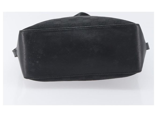 Saco Tote GUCCI GG Canvas Preto Prata 107757 Auth 200686 - vista 11